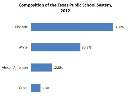 Texas K-12 ethnic breakdown