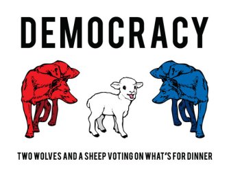 democracy-is-two-wolves-and-a-sheep-voting-on-whats-for-dinner